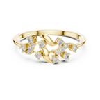 Twigelle Scattered Diamond Leaf Branch Lab Grown Diamond Ring