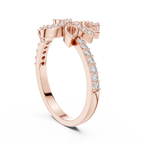 Petalune Pinwheel Blossom Pavé Lab Grown Diamond Ring