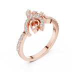 Petalune Pinwheel Blossom Pavé Lab Grown Diamond Ring