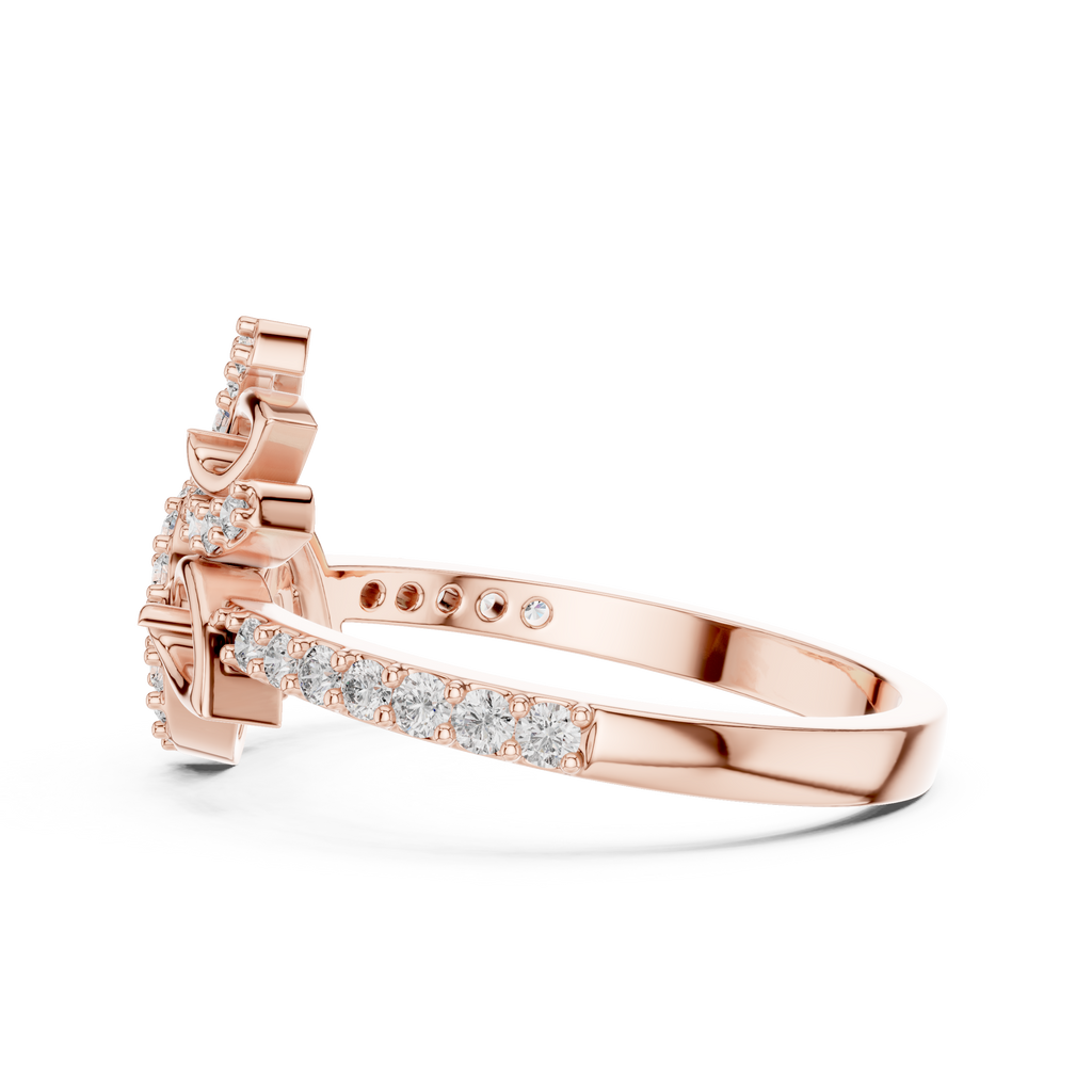Petalune Pinwheel Blossom Pavé Lab Grown Diamond Ring