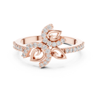 Petalune Pinwheel Blossom Pavé Lab Grown Diamond Ring