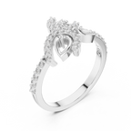 Petalune Pinwheel Blossom Pavé Lab Grown Diamond Ring