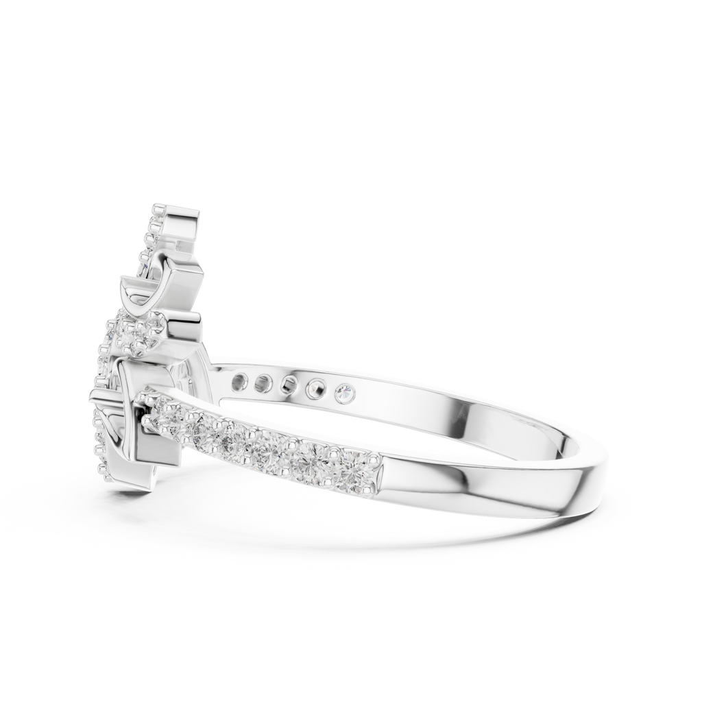 Petalune Pinwheel Blossom Pavé Lab Grown Diamond Ring
