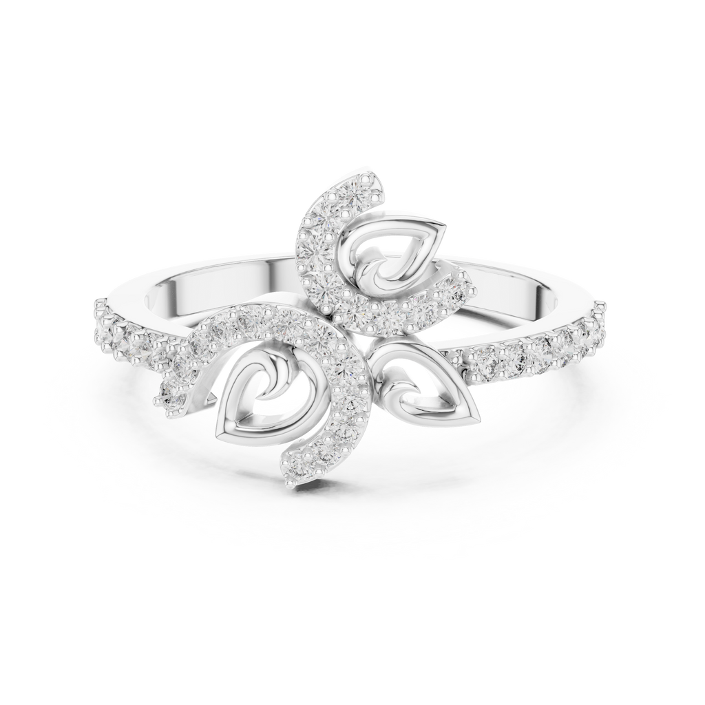 Petalune Pinwheel Blossom Pavé Lab Grown Diamond Ring