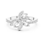 Petalune Pinwheel Blossom Pavé Lab Grown Diamond Ring