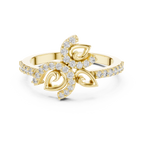 Petalune Pinwheel Blossom Pavé Lab Grown Diamond Ring