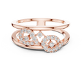 Twirelle Twin Swirl Pavé Double Band Lab Grown Diamond Ring