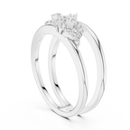 Twirelle Twin Swirl Pavé Double Band Lab Grown Diamond Ring