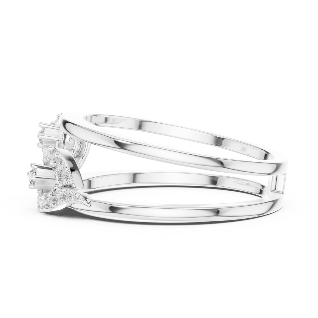 Twirelle Twin Swirl Pavé Double Band Lab Grown Diamond Ring