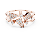 Prismelle Triple Wedge Pavé Double Band Lab Grown Diamond Ring