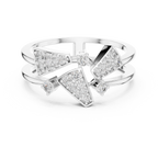 Prismelle Triple Wedge Pavé Double Band Lab Grown Diamond Ring