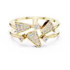 Prismelle Triple Wedge Pavé Double Band Lab Grown Diamond Ring