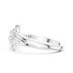 Aerelle Swept Wing Pavé Bypass Lab Grown Diamond Ring