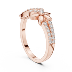 Eternelle Infinity Loop Flower Pavé Lab Grown Diamond Ring