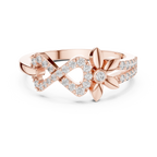 Eternelle Infinity Loop Flower Pavé Lab Grown Diamond Ring