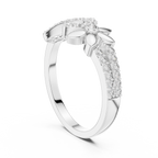 Eternelle Infinity Loop Flower Pavé Lab Grown Diamond Ring