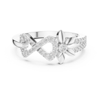 Eternelle Infinity Loop Flower Pavé Lab Grown Diamond Ring