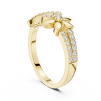 Eternelle Infinity Loop Flower Pavé Lab Grown Diamond Ring