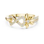 Eternelle Infinity Loop Flower Pavé Lab Grown Diamond Ring