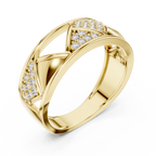 Arvella Geometric Lab Grown Diamond Ring for Women