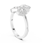 Hexalyra Trefoil Hexagon Pavé Lab Grown Diamond Ring