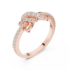 Aliselle Butterfly Wing Pavé Lab Grown Diamond Ring