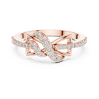 Aliselle Butterfly Wing Pavé Lab Grown Diamond Ring