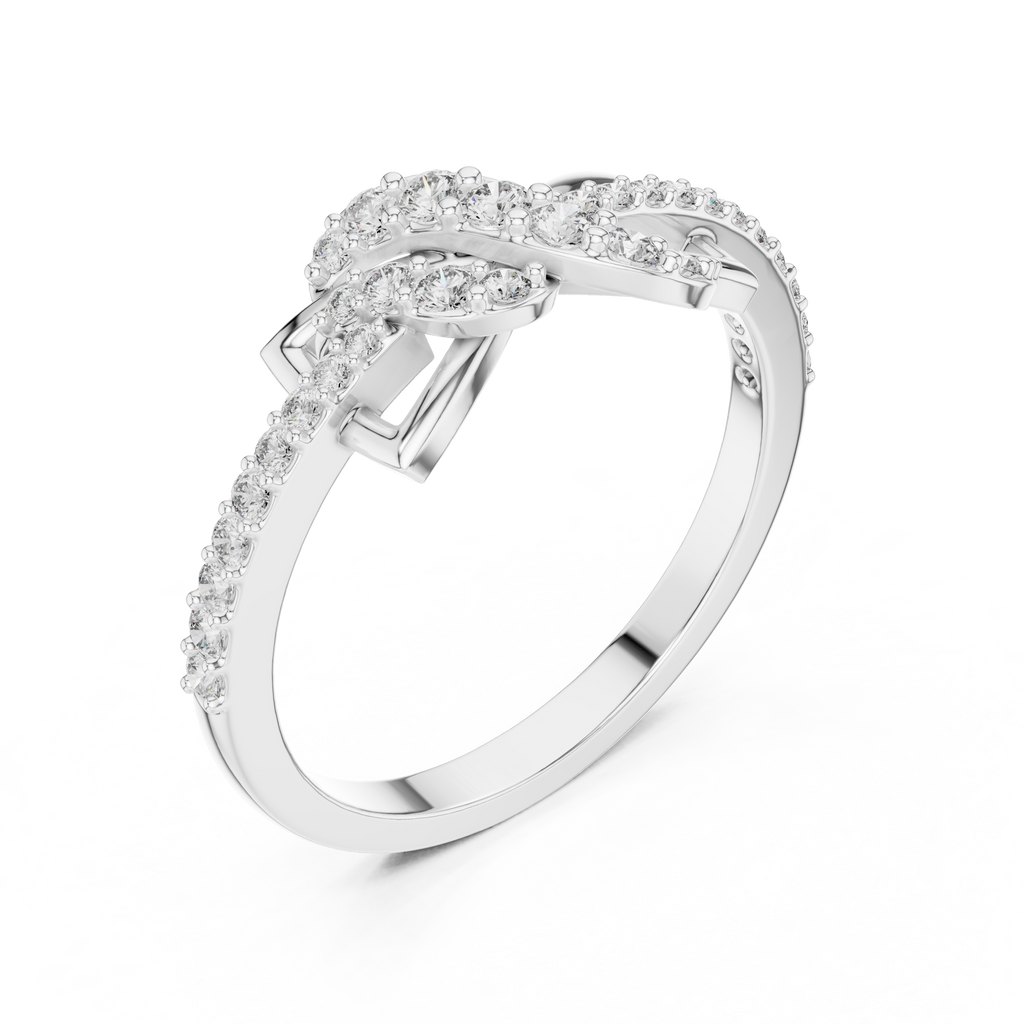 Aliselle Butterfly Wing Pavé Lab Grown Diamond Ring
