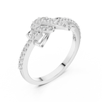 Aliselle Butterfly Wing Pavé Lab Grown Diamond Ring