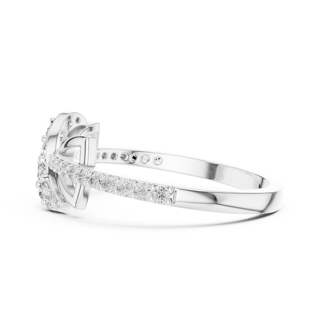 Aliselle Butterfly Wing Pavé Lab Grown Diamond Ring