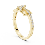 Aliselle Butterfly Wing Pavé Lab Grown Diamond Ring