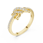 Aliselle Butterfly Wing Pavé Lab Grown Diamond Ring