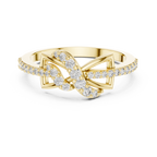 Aliselle Butterfly Wing Pavé Lab Grown Diamond Ring