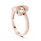 Trivanta Interlocked Triangle Pavé Lab Grown Diamond Ring