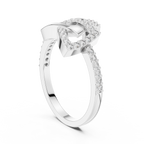 Trivanta Interlocked Triangle Pavé Lab Grown Diamond Ring