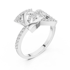 Trivanta Interlocked Triangle Pavé Lab Grown Diamond Ring