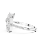 Trivanta Interlocked Triangle Pavé Lab Grown Diamond Ring