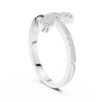 Leafira Twin Leaf Pavé Bypass Lab Grown Diamond Ring