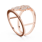 Orbelle Triple Circle Pavé Wide Band Lab Grown Diamond Ring