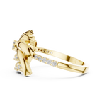 Fleurisse Wind-Swept Petal Pavé Lab Grown Diamond Ring