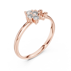 Apiella Honeybee Four Stone Cluster Lab Grown Diamond Ring