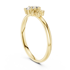Apiella Honeybee Four Stone Cluster Lab Grown Diamond Ring