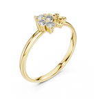 Apiella Honeybee Four Stone Cluster Lab Grown Diamond Ring