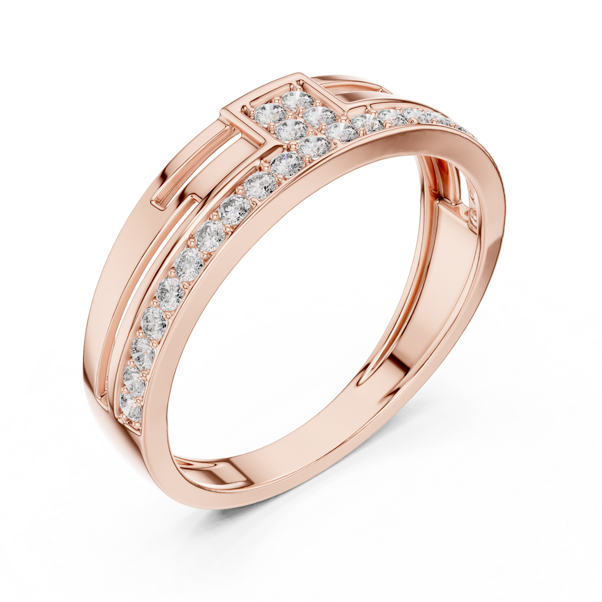 Zarelle Lab Grown Diamond Band Ring for Women.