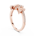 Geometric Triangle Lab Grown Diamond Ring