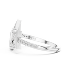 Geometric Triangle Lab Grown Diamond Ring