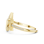 Geometric Triangle Lab Grown Diamond Ring