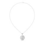 Roselle Classic Round Halo Lab Grown Diamond Pendant