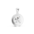 Roselle Classic Round Halo Lab Grown Diamond Pendant