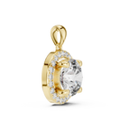 Roselle Classic Round Halo Lab Grown Diamond Pendant